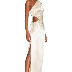 Line & Dot Eliza Cut Out Dress - Champagne XS